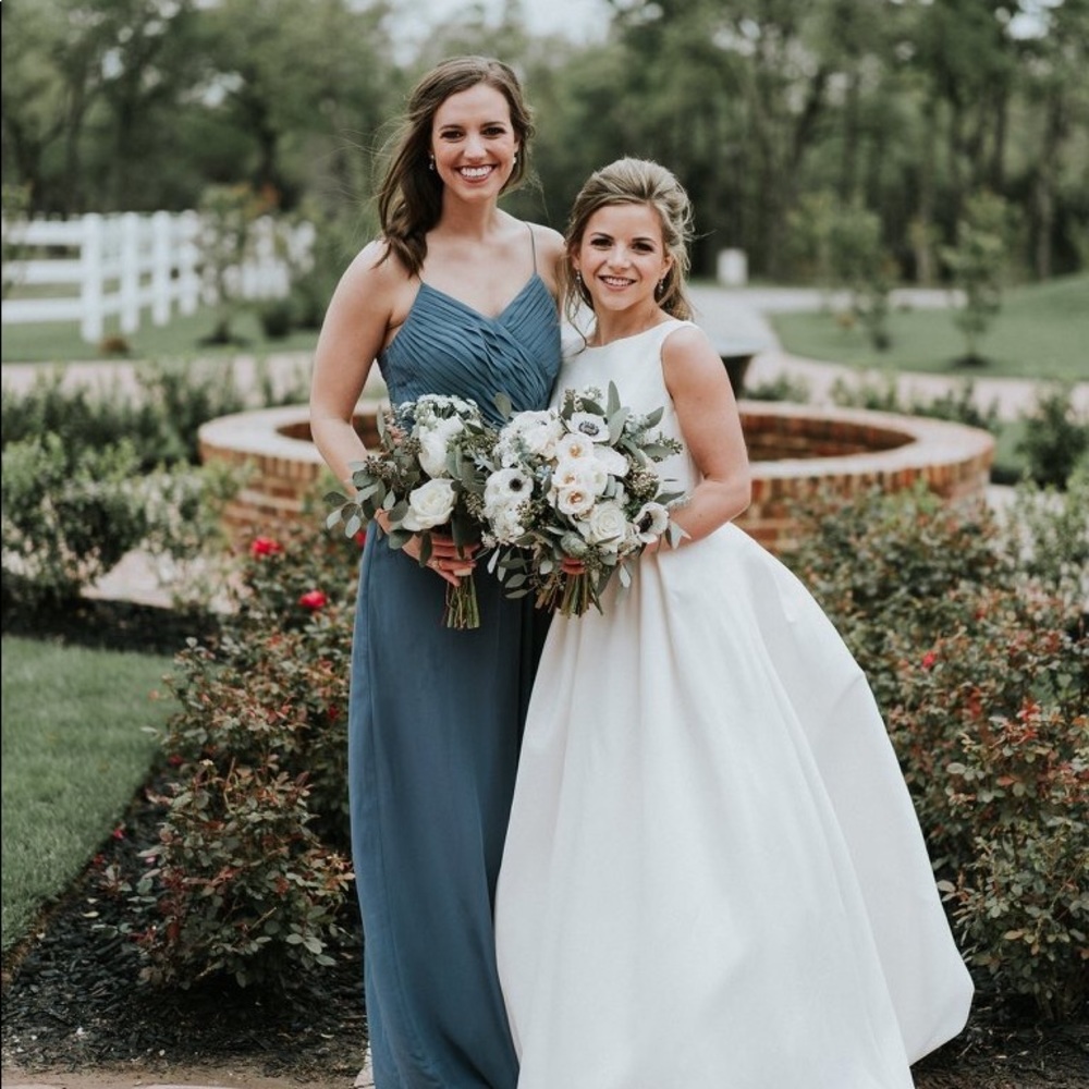 Weddington Way Camille Dusty Blue Bridesmaid Dress